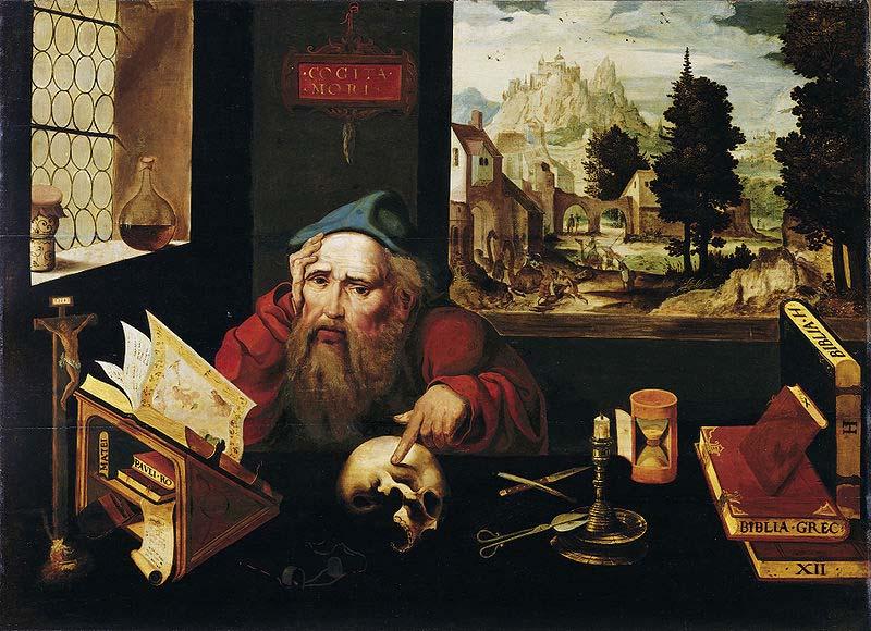 Joos van cleve Der heilige Hieronymus im Gehaus France oil painting art